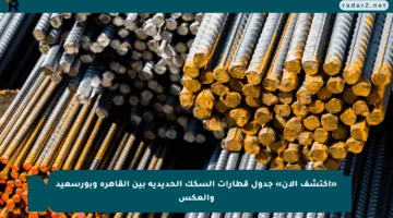«اكتشف الآن» جدول قطارات السكك الحديدية بين القاهرة وبورسعيد والعكس